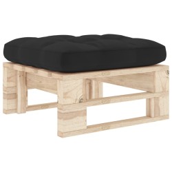 vidaXL Otomana de jardín de palets madera de pino impregnada