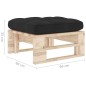 vidaXL Otomana de jardín de palets madera de pino impregnada vidaXL Otomana de jardín de palets madera de pino impregnada