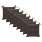 vidaXL Sillas de jardín 8 uds madera maciza de teca con cojines vidaXL Sillas de jardín 8 uds madera maciza de teca con cojines