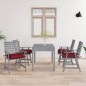 vidaXL Sillas de comedor jardín con cojines 4 uds madera maciza acacia vidaXL Sillas de comedor jardín con cojines 4 uds madera maciza acacia