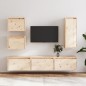 vidaXL Muebles para TV 6 piezas madera maciza de pino