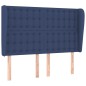 vidaXL Cabecero con orejas de tela azul 147x23x118/128 cm vidaXL Cabecero con orejas de tela azul 147x23x118/128 cm