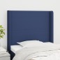 vidaXL Cabecero con orejas de tela azul 93x16x118/128 cm vidaXL Cabecero con orejas de tela azul 93x16x118/128 cm