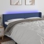vidaXL Cabecero con LED de tela azul 183x16x78/88 cm vidaXL Cabecero con LED de tela azul 183x16x78/88 cm