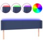vidaXL Cabecero con LED de tela azul 183x16x78/88 cm vidaXL Cabecero con LED de tela azul 183x16x78/88 cm