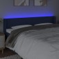 vidaXL Cabecero con LED de tela azul 183x16x78/88 cm vidaXL Cabecero con LED de tela azul 183x16x78/88 cm