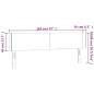 vidaXL Cabecero con LED de tela azul 183x16x78/88 cm vidaXL Cabecero con LED de tela azul 183x16x78/88 cm
