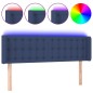 vidaXL Cabecero con LED de tela azul 147x16x78/88 cm vidaXL Cabecero con LED de tela azul 147x16x78/88 cm