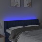 vidaXL Cabecero con LED de tela azul 147x16x78/88 cm vidaXL Cabecero con LED de tela azul 147x16x78/88 cm