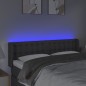vidaXL Cabecero con LED de tela gris oscuro 147x16x78/88 cm vidaXL Cabecero con LED de tela gris oscuro 147x16x78/88 cm