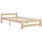 vidaXL Estructura de cama de madera maciza de pino 90x200 cm