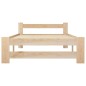 vidaXL Estructura de cama de madera maciza de pino 90x200 cm