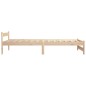 vidaXL Estructura de cama de madera maciza de pino 90x200 cm