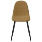 vidaXL Sillas de comedor 4 unidades terciopelo marrón vidaXL Sillas de comedor 4 unidades terciopelo marrón
