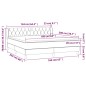 vidaXL Cama box spring con colchón tela gris taupe 160x200 cm vidaXL Cama box spring con colchón tela gris taupe 160x200 cm