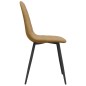 vidaXL Sillas de comedor 4 unidades terciopelo marrón vidaXL Sillas de comedor 4 unidades terciopelo marrón