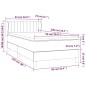 vidaXL Cama box spring con colchón tela color crema 90x200 cm vidaXL Cama box spring con colchón tela color crema 90x200 cm