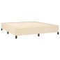 vidaXL Cama box spring con colchón tela color crema 160x200 cm vidaXL Cama box spring con colchón tela color crema 160x200 cm