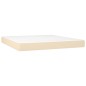 vidaXL Cama box spring con colchón tela color crema 160x200 cm vidaXL Cama box spring con colchón tela color crema 160x200 cm
