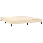 vidaXL Cama box spring con colchón tela color crema 180x200 cm vidaXL Cama box spring con colchón tela color crema 180x200 cm