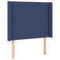 vidaXL Cama box spring con colchón tela azul 90x200 cm vidaXL Cama box spring con colchón tela azul 90x200 cm
