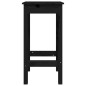 vidaXL Set de bar 5 piezas madera maciza de pino negro