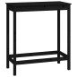 vidaXL Set de bar 5 piezas madera maciza de pino negro