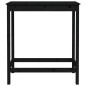 vidaXL Set de bar 5 piezas madera maciza de pino negro