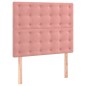 vidaXL Cama box spring con colchón terciopelo rosa 100x200 cm vidaXL Cama box spring con colchón terciopelo rosa 100x200 cm