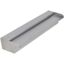 vidaXL Fuente cascada rectangular piscina acero inoxidable 45 cm