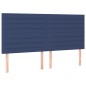 vidaXL Cama box spring colchón y luces LED tela azul 180x200 cm vidaXL Cama box spring colchón y luces LED tela azul 180x200 cm