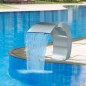 vidaXL Fuente cascada para piscina de acero inoxidable 45x30x60 cm vidaXL Fuente cascada para piscina de acero inoxidable 45x30x60 cm