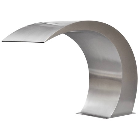 vidaXL Fuente cascada para piscina de acero inoxidable 45x30x60 cm  