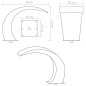 vidaXL Fuente cascada para piscina de acero inoxidable 45x30x60 cm vidaXL Fuente cascada para piscina de acero inoxidable 45x30x60 cm