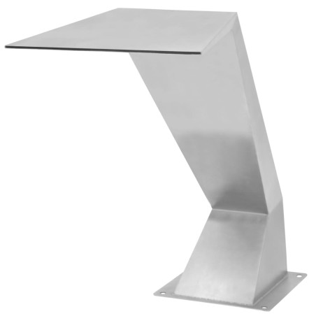vidaXL Fuente de piscina de acero inoxidable plateada 64x30x52 cm  