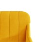 vidaXL Sillón de terciopelo amarillo 63x76x80 cm vidaXL Sillón de terciopelo amarillo 63x76x80 cm
