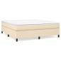 vidaXL Cama box spring con colchón tela color crema 180x200 cm vidaXL Cama box spring con colchón tela color crema 180x200 cm