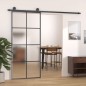 vidaXL Puerta corredera con set herrajes vidrio ESG aluminio 90x205 cm vidaXL Puerta corredera con set herrajes vidrio ESG aluminio 90x205 cm