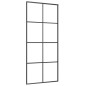 vidaXL Puerta corredera con set herrajes vidrio ESG aluminio 90x205 cm vidaXL Puerta corredera con set herrajes vidrio ESG aluminio 90x205 cm