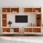 vidaXL Muebles para TV 6 piezas madera maciza de pino vidaXL Muebles para TV 6 piezas madera maciza de pino