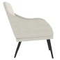 vidaXL Sillón de terciopelo color crema 63x76x80 cm vidaXL Sillón de terciopelo color crema 63x76x80 cm