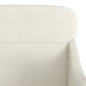 vidaXL Sillón de terciopelo color crema 63x76x80 cm vidaXL Sillón de terciopelo color crema 63x76x80 cm