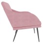 vidaXL Banco de terciopelo rosa 110x76x80 cm vidaXL Banco de terciopelo rosa 110x76x80 cm