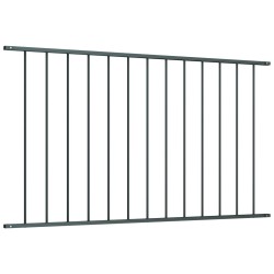 vidaXL Panel valla acero recubrimiento polvo gris antracita 1,7x0,75m