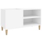 vidaXL Mueble para discos madera contrachapada blanco 84,5x38x48 cm vidaXL Mueble para discos madera contrachapada blanco 84,5x38x48 cm