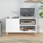 vidaXL Mueble para discos madera contrachapada blanco 84,5x38x48 cm vidaXL Mueble para discos madera contrachapada blanco 84,5x38x48 cm
