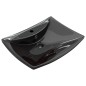 vidaXL Lavabo rectangular cerámica orificio de grifo y desagüe negro vidaXL Lavabo rectangular cerámica orificio de grifo y desagüe negro