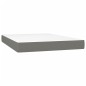 vidaXL Cama box spring colchón y luces LED tela gris oscuro 140x190 cm vidaXL Cama box spring colchón y luces LED tela gris oscuro 140x190 cm