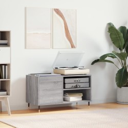 vidaXL Mueble de discos madera de ingeniería gris Sonoma 85x38x48 cm