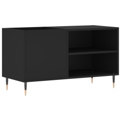 vidaXL Mueble de discos madera de ingeniería negro 85x38x48 cm